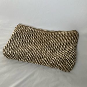 Chicos woven clutch bag